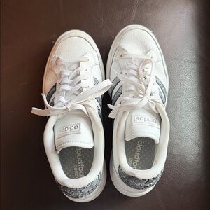 Adidas White and Black Casual Shoes